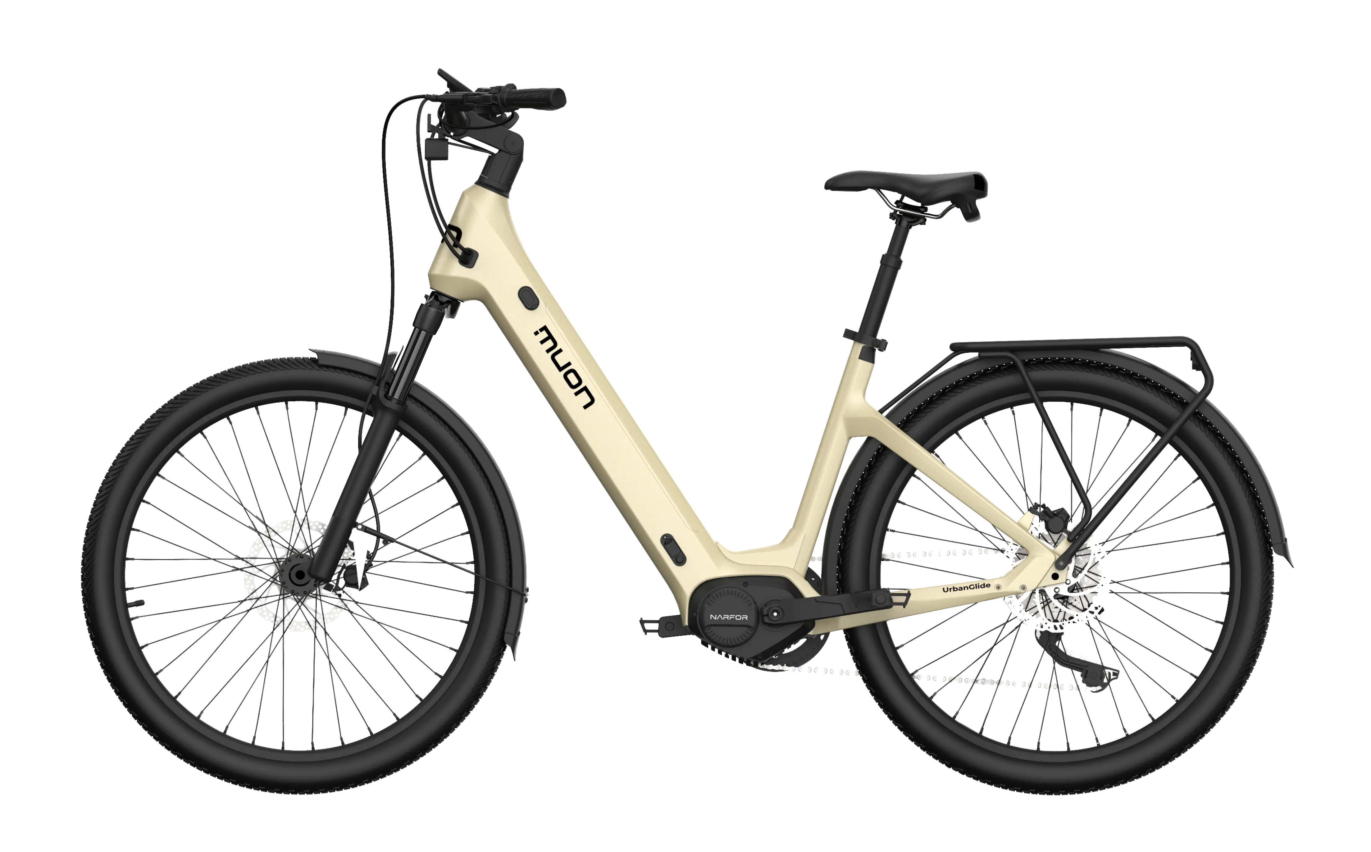 urban e bike herausnehmbarer akku Muon | UrbanGlide-Ultra: Bestes Pendler-E-Bike mit großer Reichweite und tiefem Einstieg