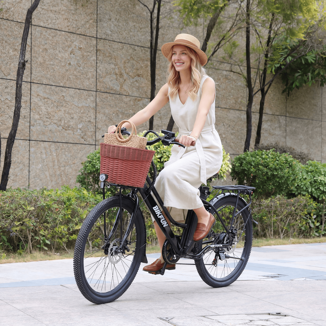 Bikfun Ruka Low Step-Through City Electric Bike
