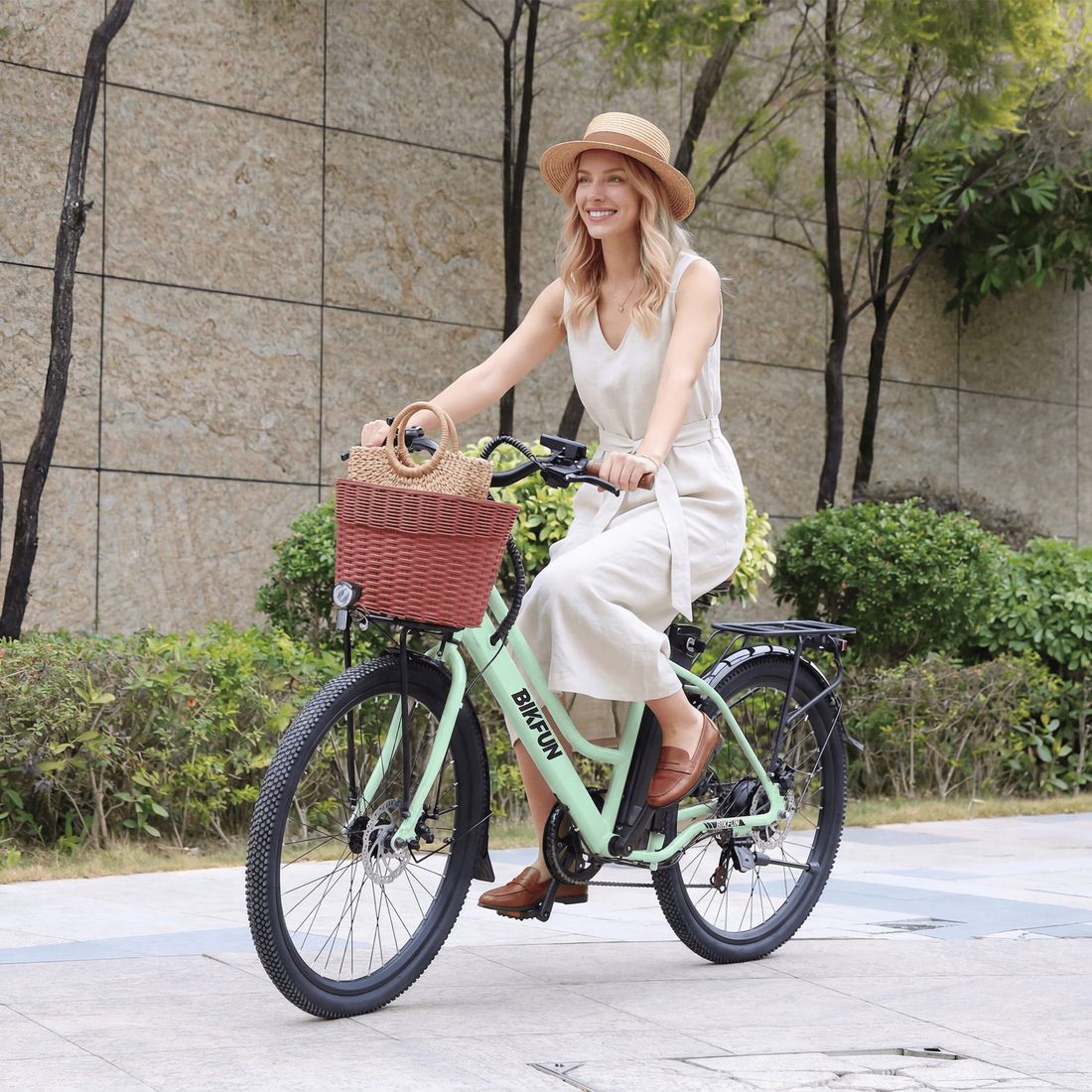 Bikfun Ruka Low Step-Through City Electric Bike